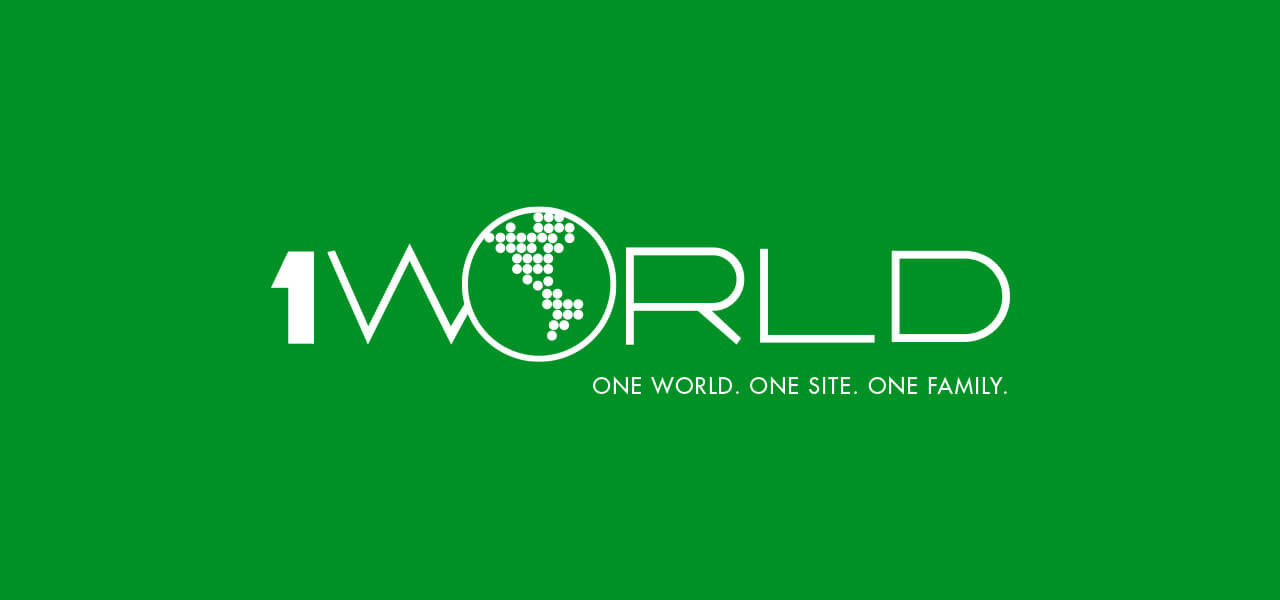 1 world logo